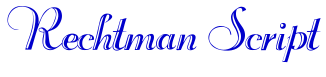 Rechtman Script шрифт